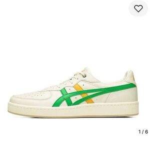 Onitsuka Tiger Men's Sneakers - Cream with Green and Yellow Accents